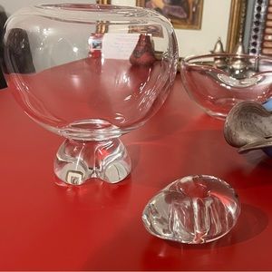 SOLD Crystel "Bone" Series Bowl Designed by Elsa Peretti for Tiffany Co SOLD